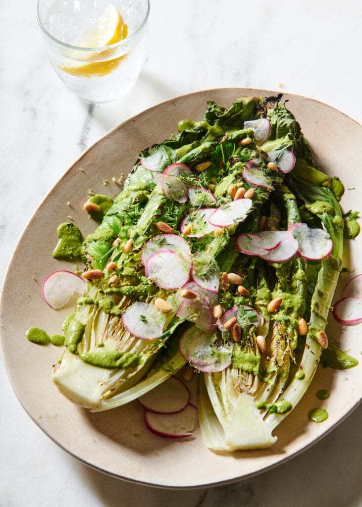 Grilled Romaine Goddess Salad