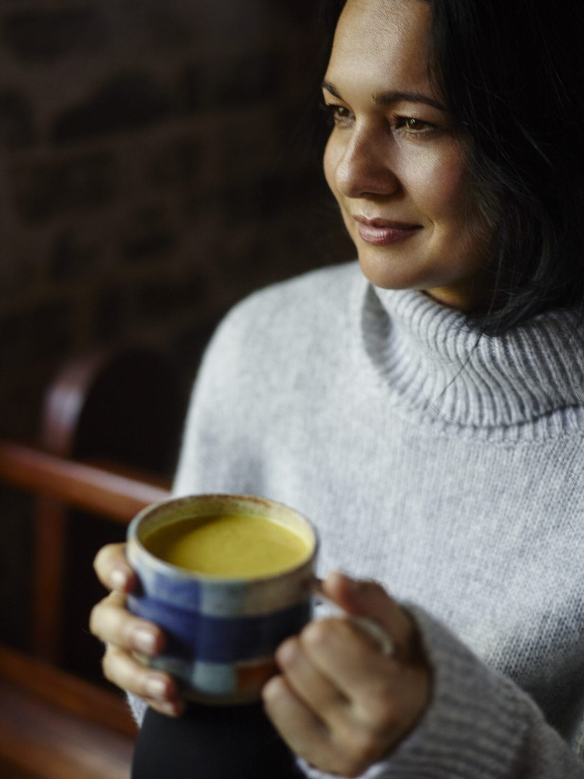 Tess Masters Turmeric Milk Close Up