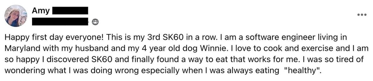 Facebook Screenshot Testimonial - 1