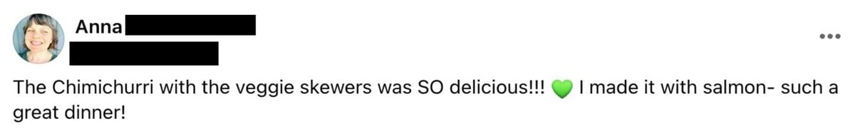 Facebook Screenshot Testimonial - 1