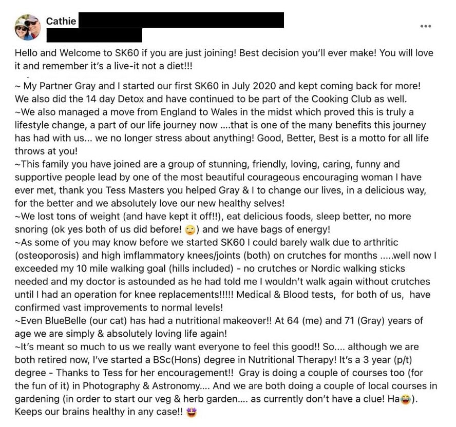 Facebook Screenshot Testimonial - 1