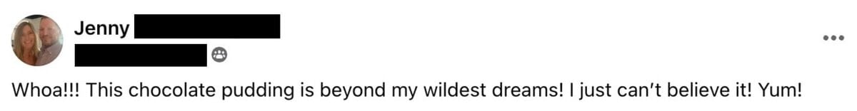 Facebook Screenshot Testimonial - 1