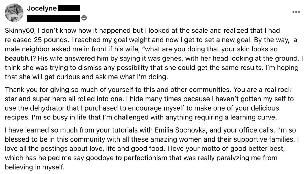 Facebook Screenshot Testimonial - 1 Facebook Screenshot Testimonial - 1