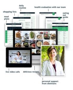 Skinny60 program with meal plans, recipes, and nutrition guides