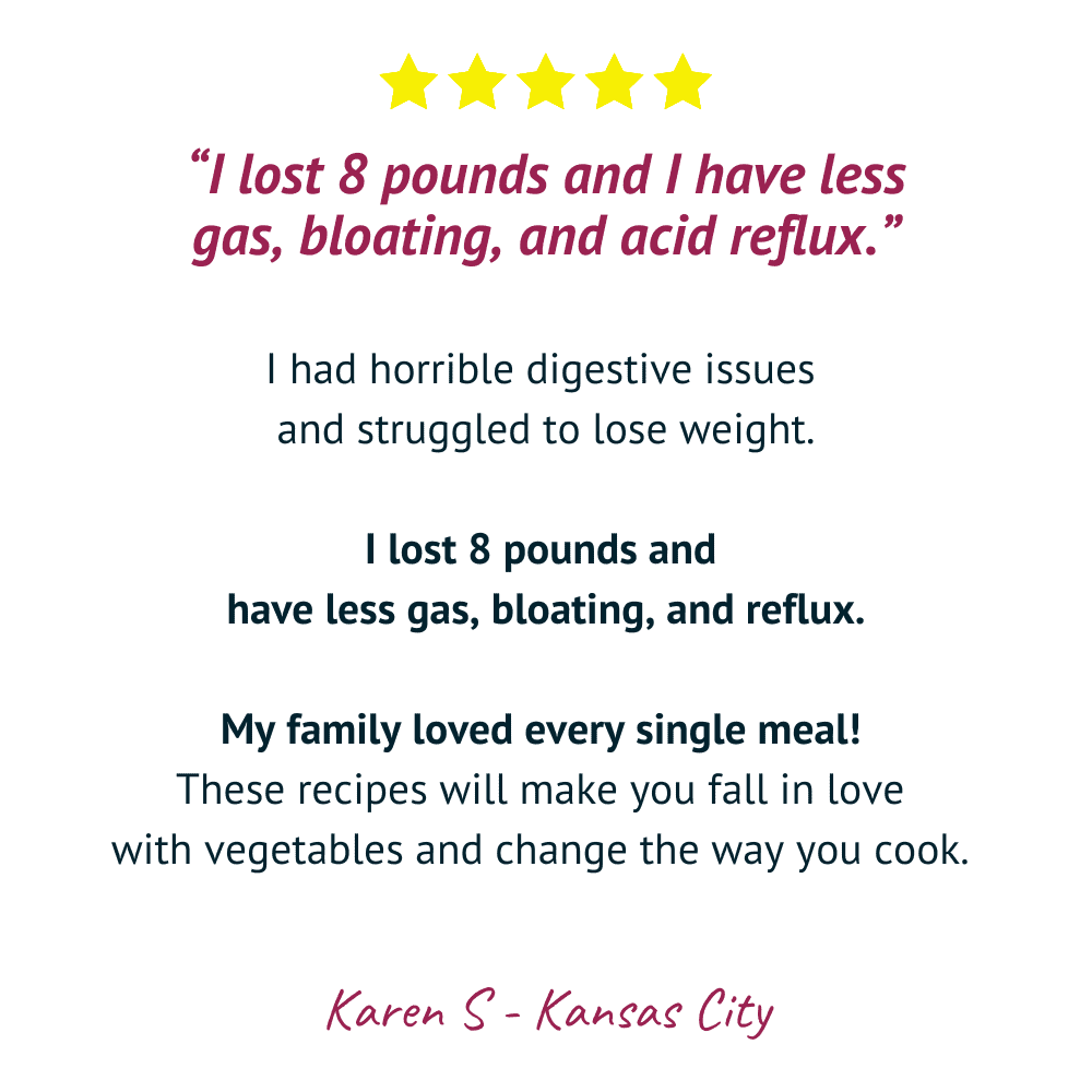 Karen Menopause Meals Testimonial 5 star testimonial from a happy customer