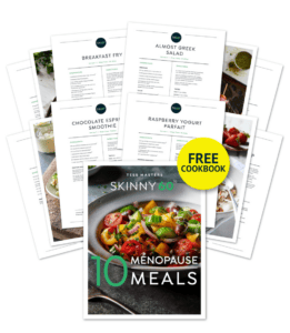 Display of recipes for the 10 menopause meals program
