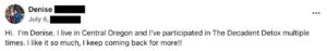 Facebook Screenshot Testimonial