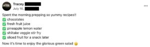 Facebook Screenshot Testimonial