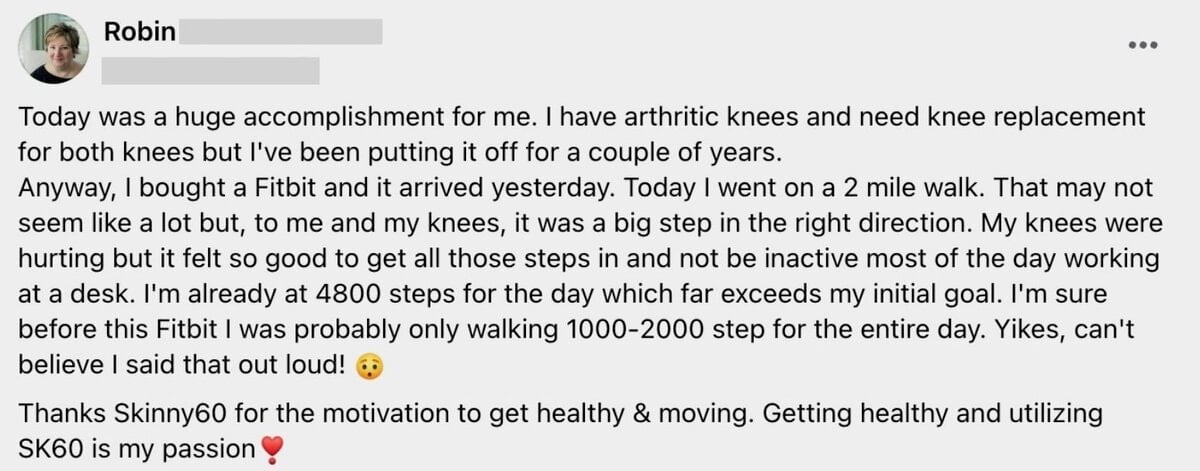 Facebook Screenshot Testimonial - 1 Facebook Screenshot Testimonial - 1