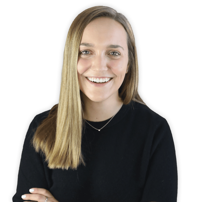 Meghan Donnelly, Dietitian, headshot smiling with a black sweater on
